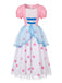 Robe Rose Cosplay Bo Peep à Pois Manches Bouffantes Années 40