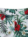 2PCS Haut Satin et Short Floral Vert années 50 6