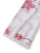 Rose Floral Découpé Imprimé Col V Dentelle Robe Années 1960 3