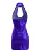 Robe Disco Cuir Verni Brillant années 80 7