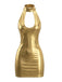 Robe Disco Cuir Verni Brillant années 80 8