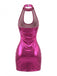 Robe Disco Cuir Verni Brillant années 80 3