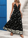 Robe Longue Dos Nu Bohème Noir années 70 4