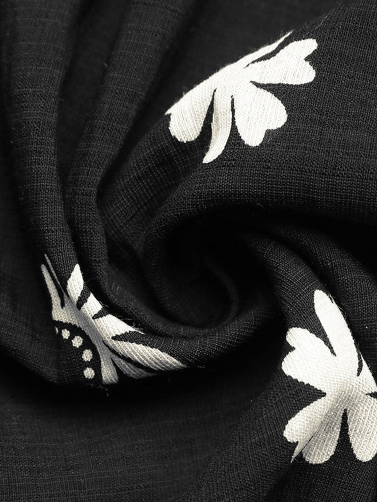 Robe Longue Dos Nu Bohème Noir années 70 6