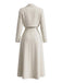 2PCS Robe Midi en A Ivoire avec Veste Blazer Années 1950