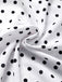 [Prévente] Robe Ligne A Boutonnée à Volants Col en V à Pois Blanc années 40 6