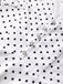 [Prévente] Robe Ligne A Boutonnée à Volants Col en V à Pois Blanc années 40 7