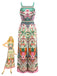 Combinaison Jambes Larges Imprimé Ananas Tropical Multicolore années 70