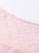 2 Pièces Rose Foncé Dentelle Uni Bandeau Haut & Brodé Jupe Années 1980 11