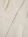 Combishort Uni à Revers avec Poches Beige années 50 5