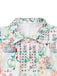 Robe Coastal Manches Bouffantes Shirt Vert Années 1970 4