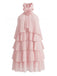 Robe Évasée à Volants Superposés Dos Nu années 60 2