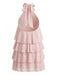 Robe Évasée à Volants Superposés Dos Nu années 60 3