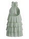 Robe Évasée à Volants Superposés Dos Nu années 60 5