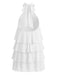 Robe Évasée à Volants Superposés Dos Nu années 60 7