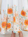 Robe Halter Col V Sunflower Fitted Waist Évasé Années 1950 10