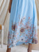 Robe Halter Col V Sunflower Fitted Waist Évasé Années 1950 4