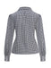 Blouse Col Chelsea Manches Lanternes Vichy Coton années 50 2