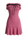 Robe à Pois Bandeau à Volants Années 1940 2