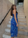 Robe Swing Bleue Imprimé La Nuit Étoilée Van Gogh Années 40