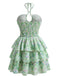 Robe Petites Fleurs Floral Découpé Ombrelle Années 1960 2