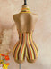 Combishort Dos-Nu Col V Profond Tricot Zig-Zag Multicolore Années 70