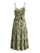 Robe Damask Bretelles Spaghetti Sweetheart en A Années 1950 4