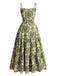 Robe Damask Bretelles Spaghetti Sweetheart en A Années 1950 3