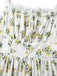 Robe Col V Imprimé Citron Fendue Taille Haute Années 1950 7
