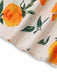 Robe Ligne A à Bretelles Imprimé Agrumes Orange Années 50