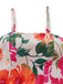Robe à Bretelles Spaghetti Floral Style Boho Années 70