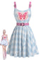 [Prévente] Robe Ceinturé Y2K Papillon Bleu Clair Années 2000