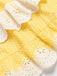 [Prévente] Robe à Étages Dos-Nu en Coton à Pois Nœud Jaune Années 50