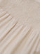 Combinaison à Bretelles Spaghetti Dentelle Crochet Franges Beige Années 70