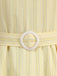 Robe Dos Nu Rayé Ceinturé Années 1950 7