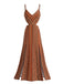 Robe longue bohème fines bretelles années 70