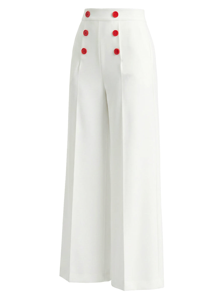 [Prévente] Pantalon Double Boutonnage Rouge Blanc Années 50
