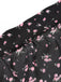 [Prévente] Floral à Volants Étagés Transparent Tulle Dentelle Noir Années 1950 5