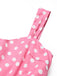 [Prévente] Robe Ceinturée Bustier à Pois Rose Années 50