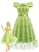 [Prévente] Robe Épaules Dénudées Nœud avec Amovible Papillon Tulle Superposition Années 1950