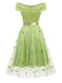[Prévente] Robe Épaules Dénudées Nœud avec Amovible Papillon Tulle Superposition Années 1950 3