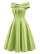 [Prévente] Robe Épaules Dénudées Nœud avec Amovible Papillon Tulle Superposition Années 1950 5