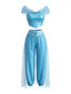 2PCS Costume Cosplay Princesse en Tulle et Pierres Années 1980