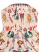 Combishort Papillon Bandeau Smockée Imprimée Années 1970 6