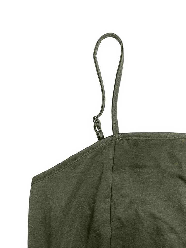 2PCS Robe à Bretelles et Chemise Courte Années 50