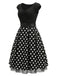 [Pre-Sale] Black 1950s Mesh Vintage Classic Dress 4