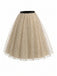 [Prévente] Ensemble Manches Bouffantes Ribbed Bodysuit & à Pois Tulle Années 1950 11