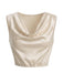[Prévente] 3PCS Dentelle Satin Drapé Col Taille Champagne Années 1920 6