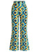[Prévente] Pantalon multicolore hippie à motif abstrait et coupe légèrement évasée Années 1970