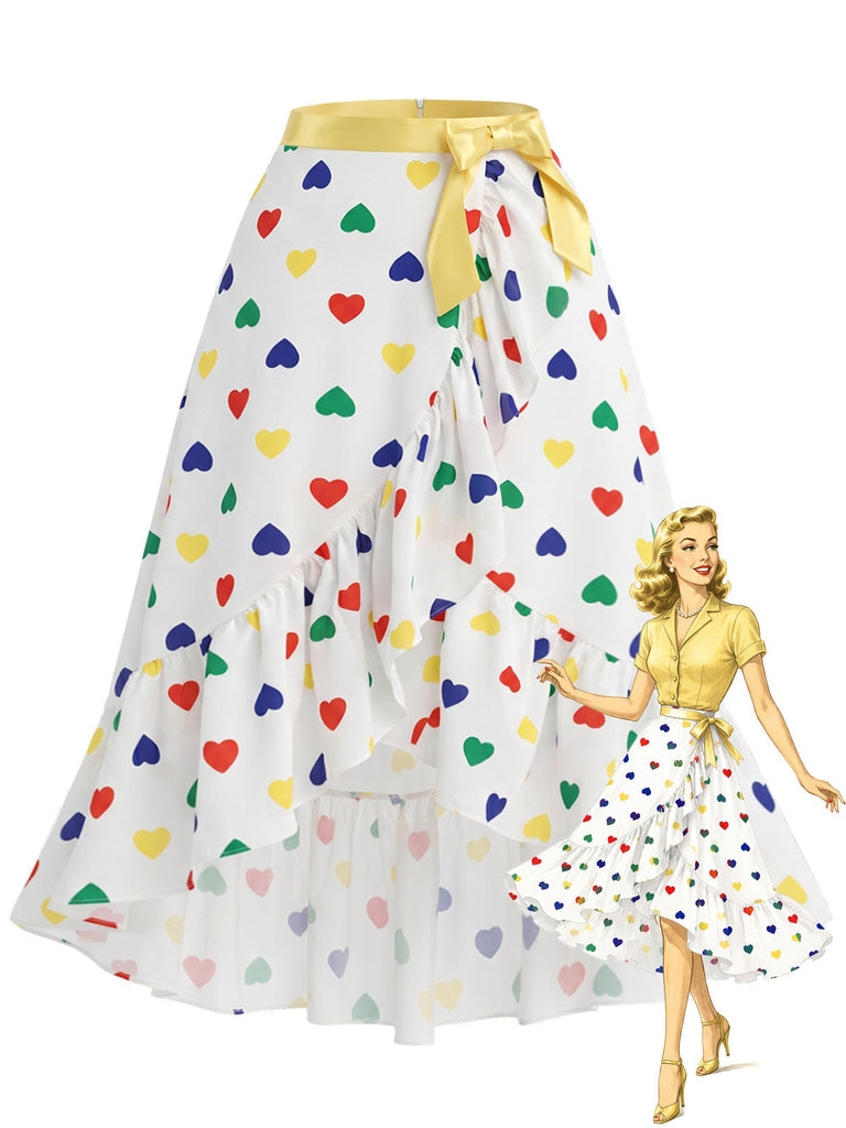[Pre-Sale] White 1940s Vintage Classic Skirt